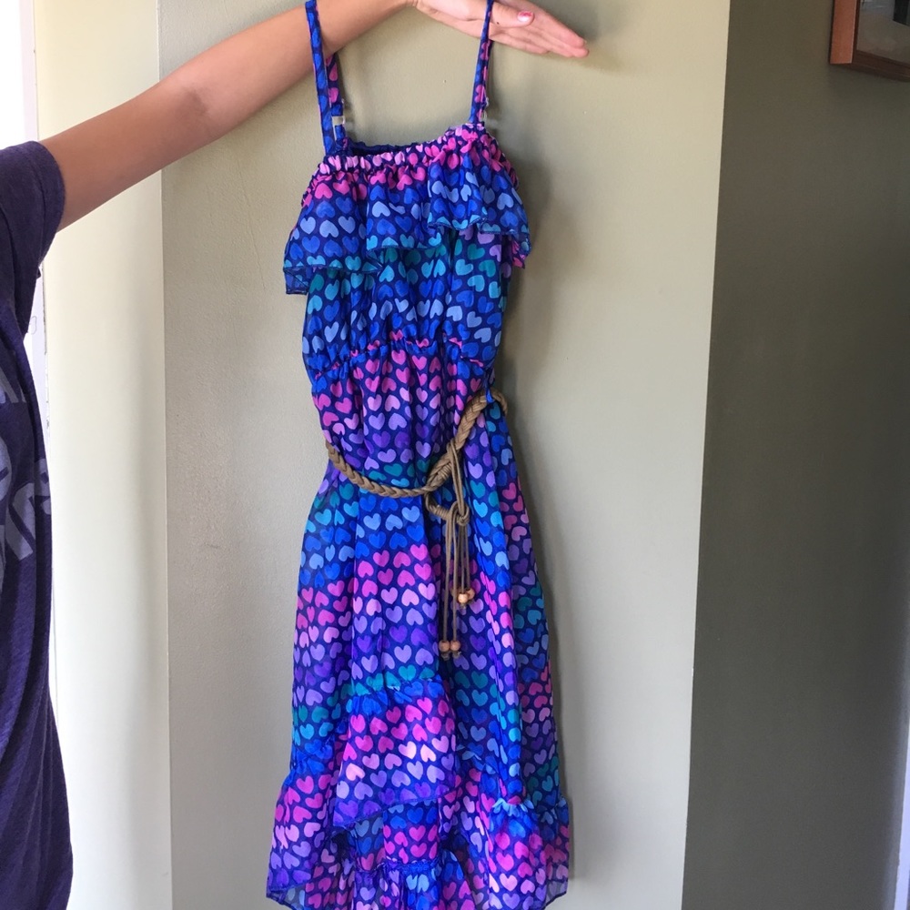 Blue dress with heart design