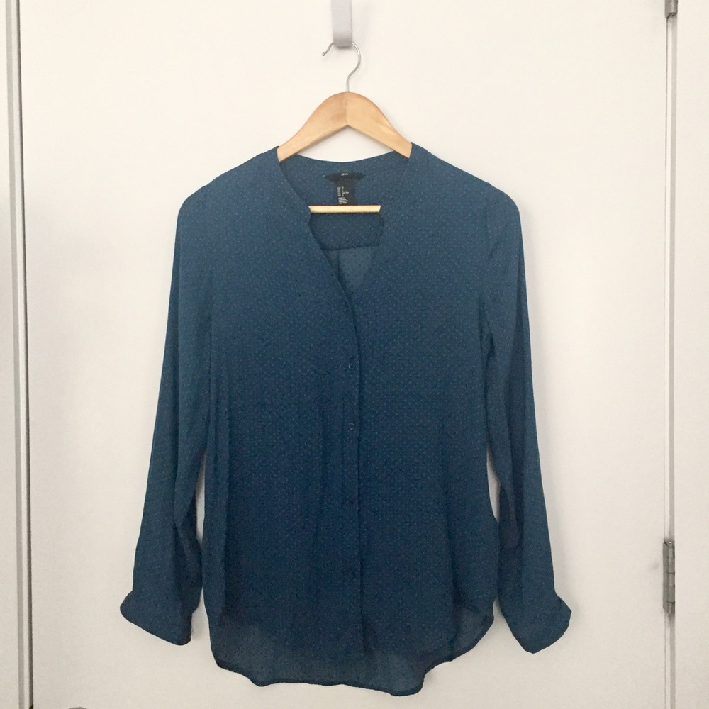 Silky Teal Blouse