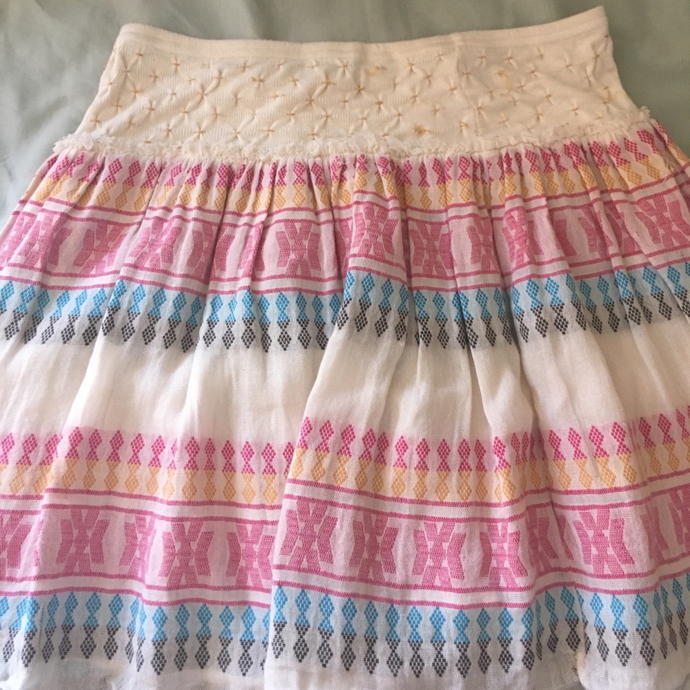 Mini Multicolor Hippie Skirt