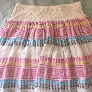 Mini Multicolor Hippie Skirt