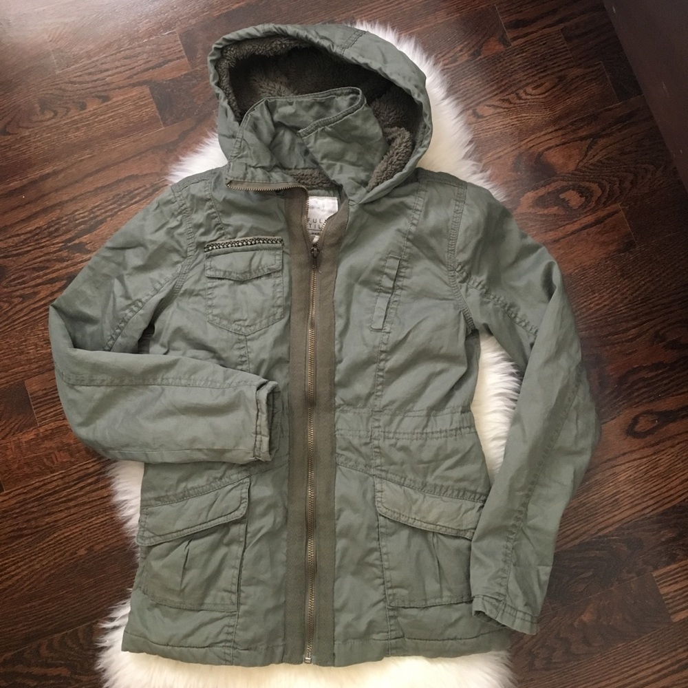 Full Tilt • fleece hooded twill anorak jacket
