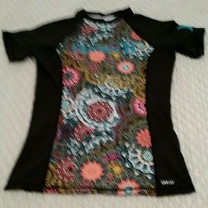 Hurly Rash Guard Surf Top - NWOT Size L