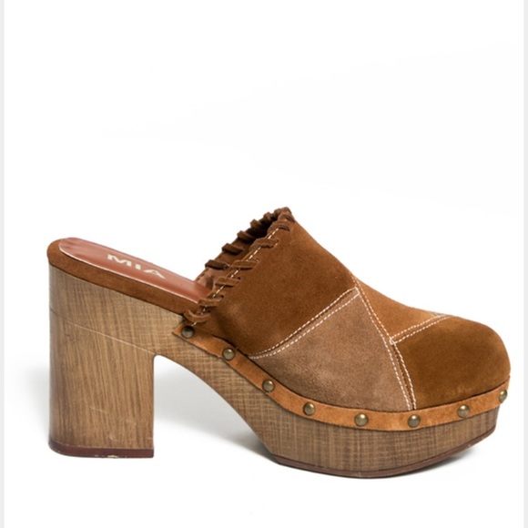 MIA patch work suede clogs - Picture 2 of 4