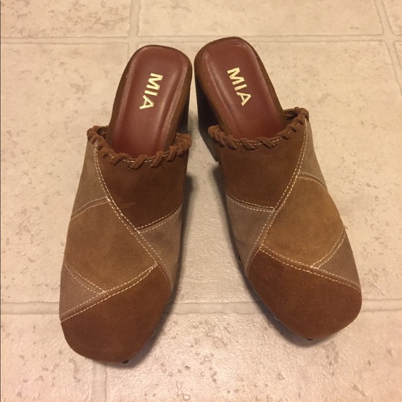 MIA patch work suede clogs - Picture 3 of 4