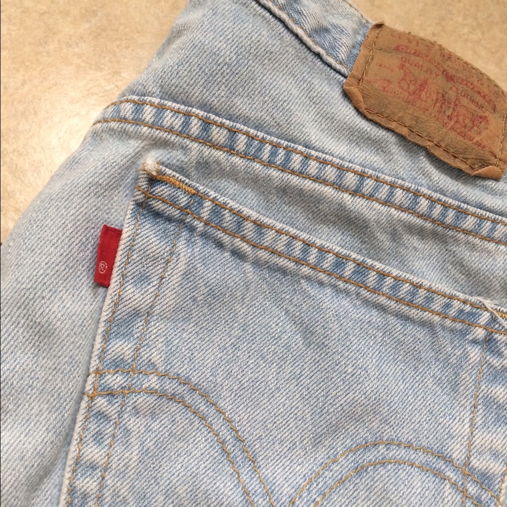 Vintage faded jean shorts!!!