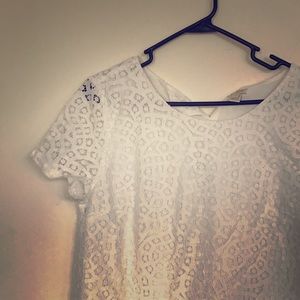 J. Crew Factory Lace Shirt