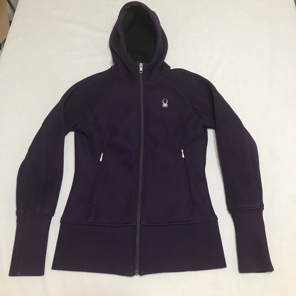 Women's Spyder Sport Wear Zip Hodie Jacket Purple