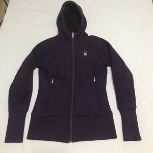 Women's Spyder Sport Wear Zip Hodie Jacket Purple