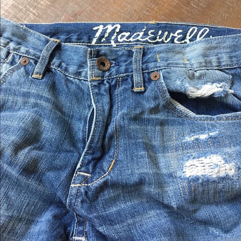 Madewell distressed boyfriend-style jeans