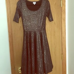 LuLaRoe Black and Silver Nicole Dress