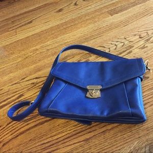 Blue shoulder bag