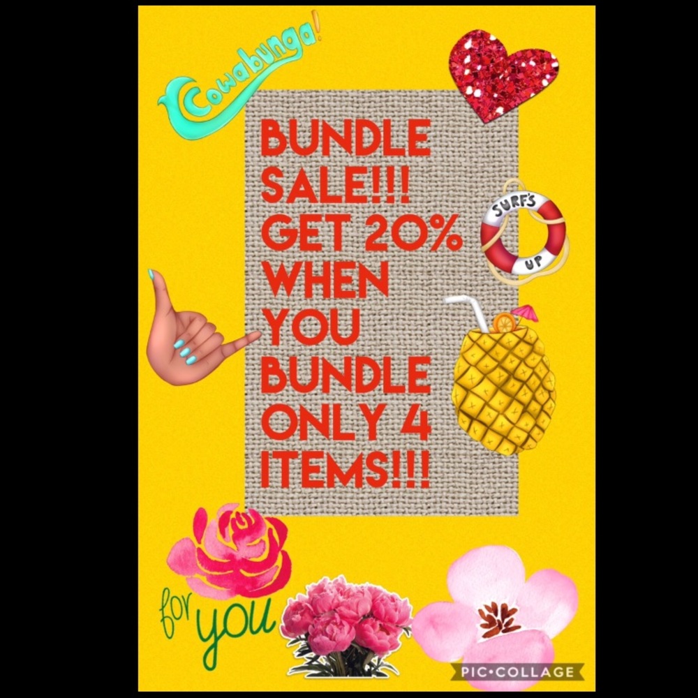 BUNDLE AND SAVE 20%%%%%%! 🤗💋🦋🌻