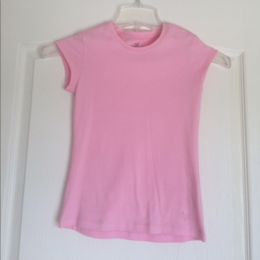Justice Pink Short Sleeve Top
