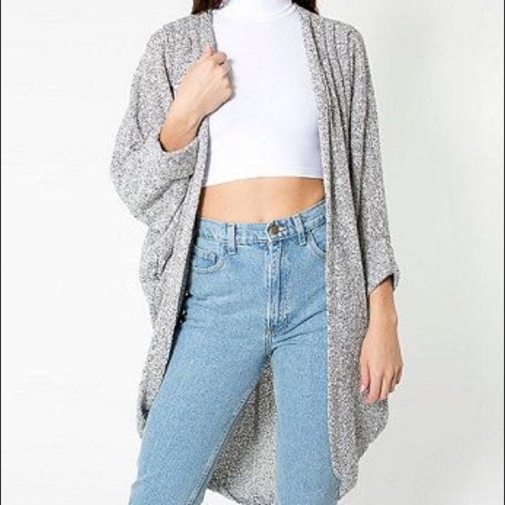 American Apparel cape knit sweater one size