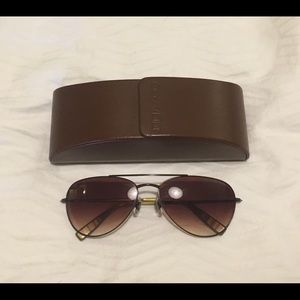 Paul Smith Aviator Sunglasses Brown PS-817