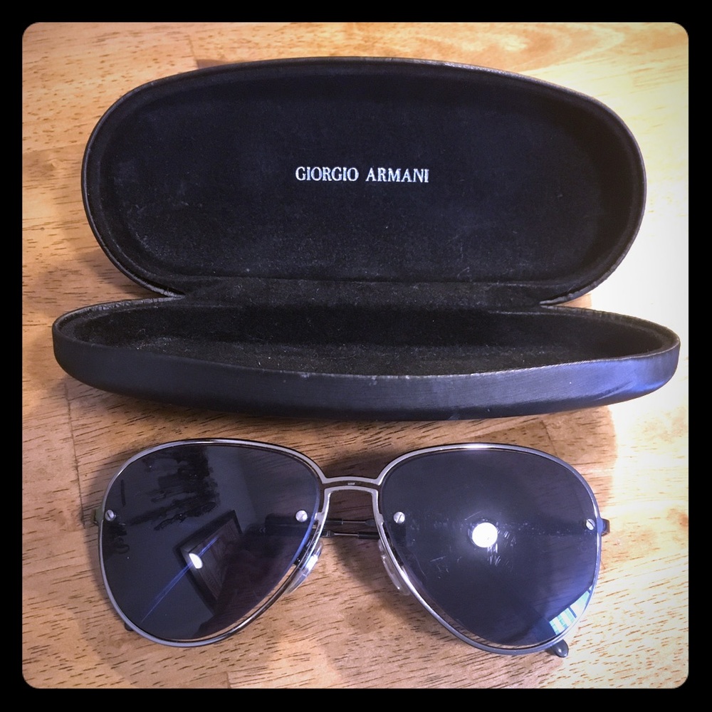 Armani Aviator Sunglasses w/ Case