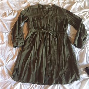 Old Navy Button Up Long Sleeve Dress