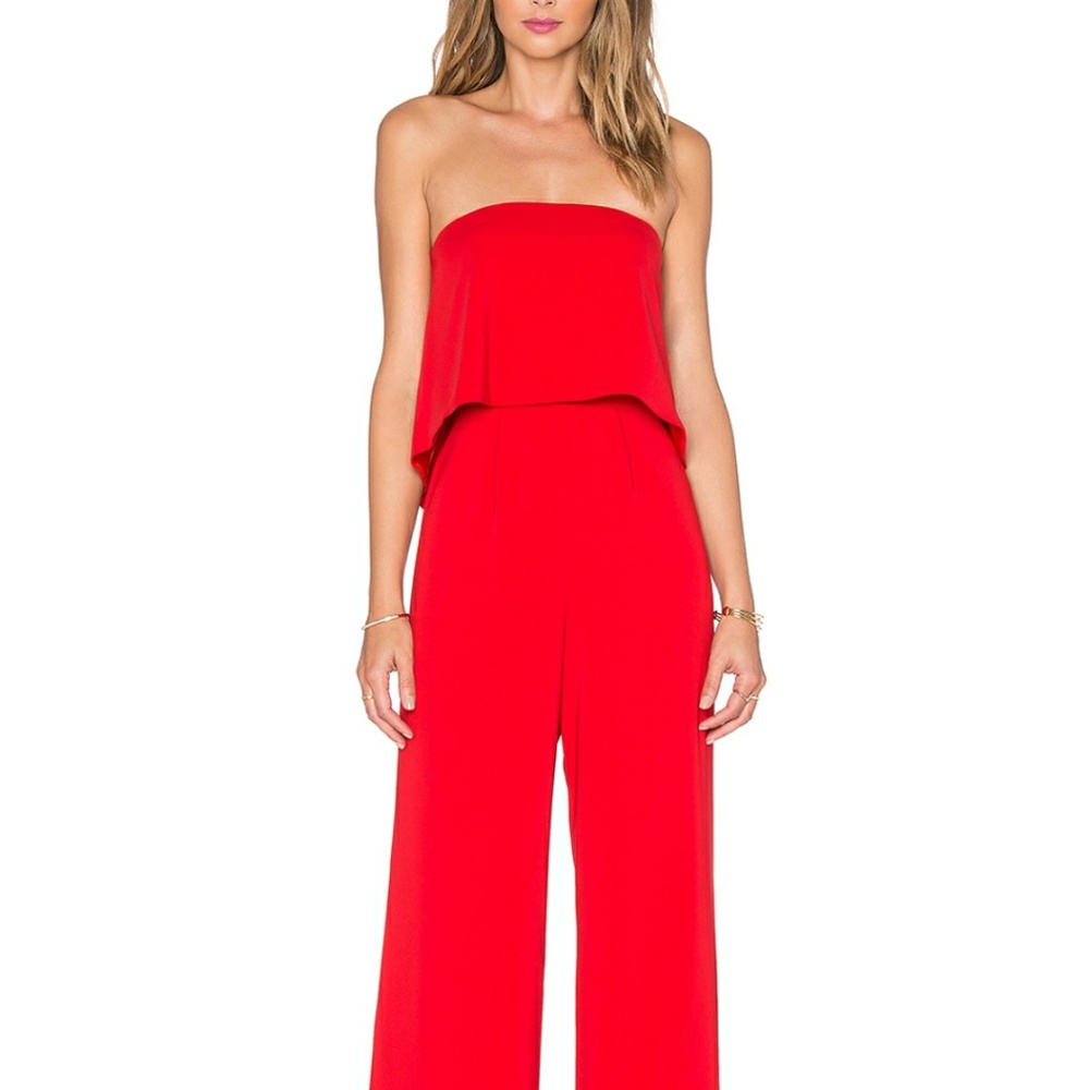 Jay Godfrey Red Jumpsuit
