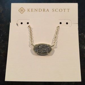 Kendra Scott Elisa necklace with Drusy pendant