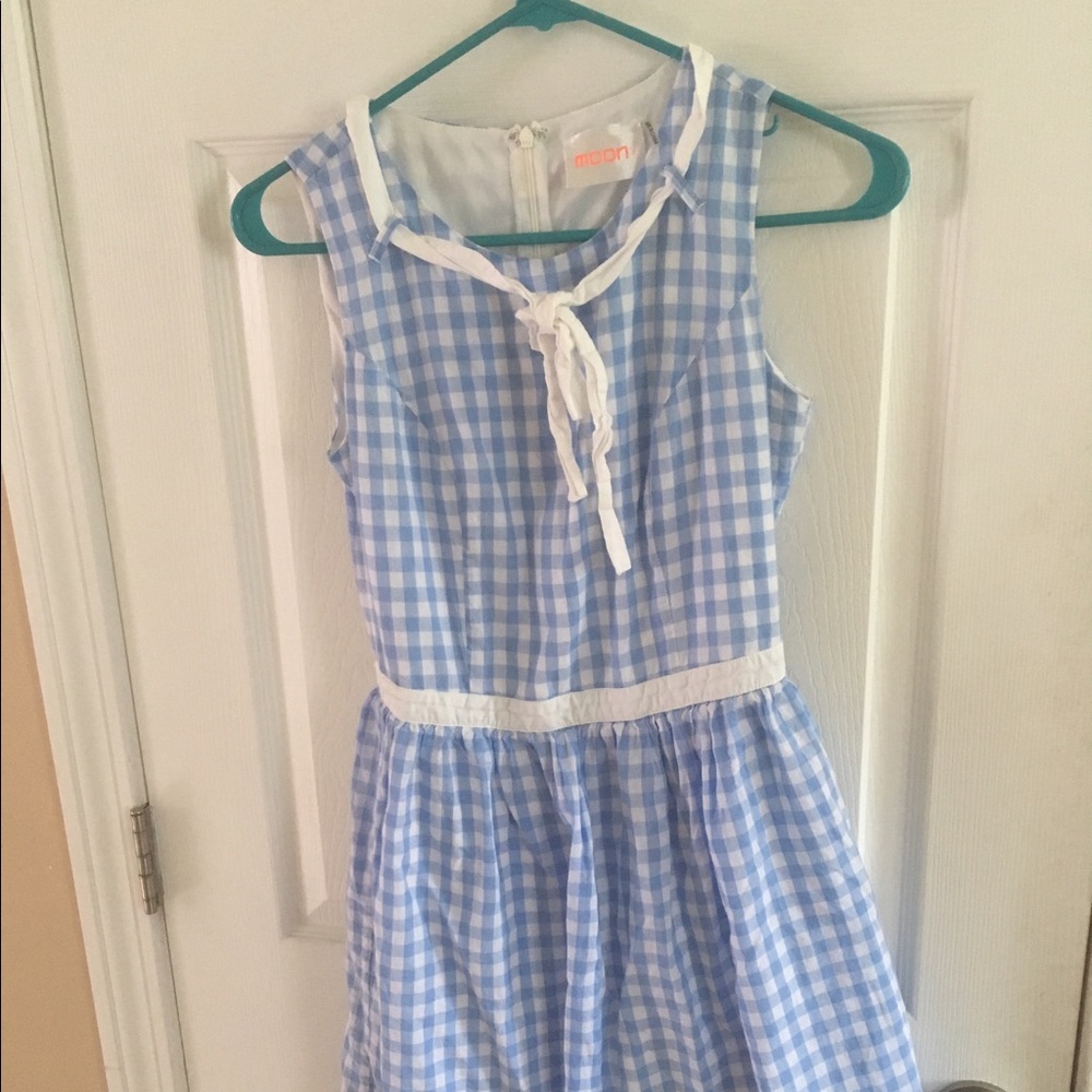 Modcloth blue gingham dress