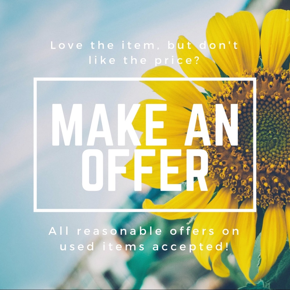 ALL REASONABLE OFFERS ACCEPTED ON USED ITEMS