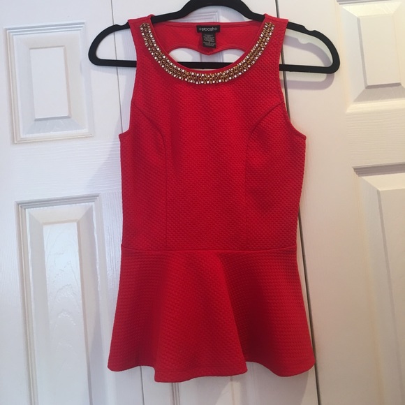Stoosh Tops - 🔥5 for 30 Red Valentines Heart Shape Top D136