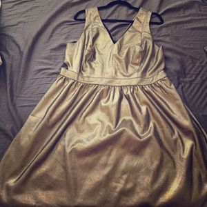 Gold party dress