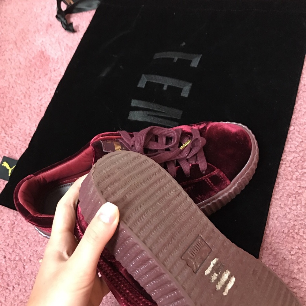FENTY x PUMA Red Velvet Creepers by Rihanna - Picture 4 of 6