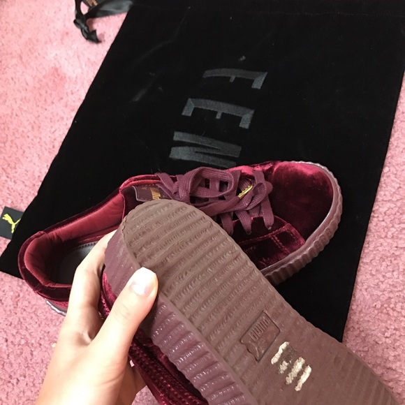 FENTY x PUMA Red Velvet Creepers by Rihanna - Picture 4 of 6