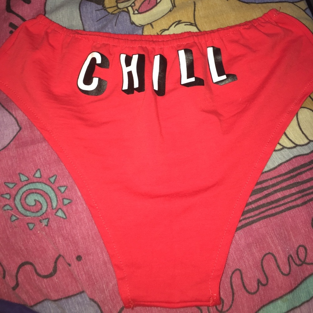 Netflix and chill high waisted underwear