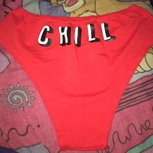 Netflix and chill high waisted underwear