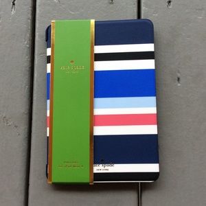 NWT Kate Spade Navy Waltz Striped iPad Mini 4 Case