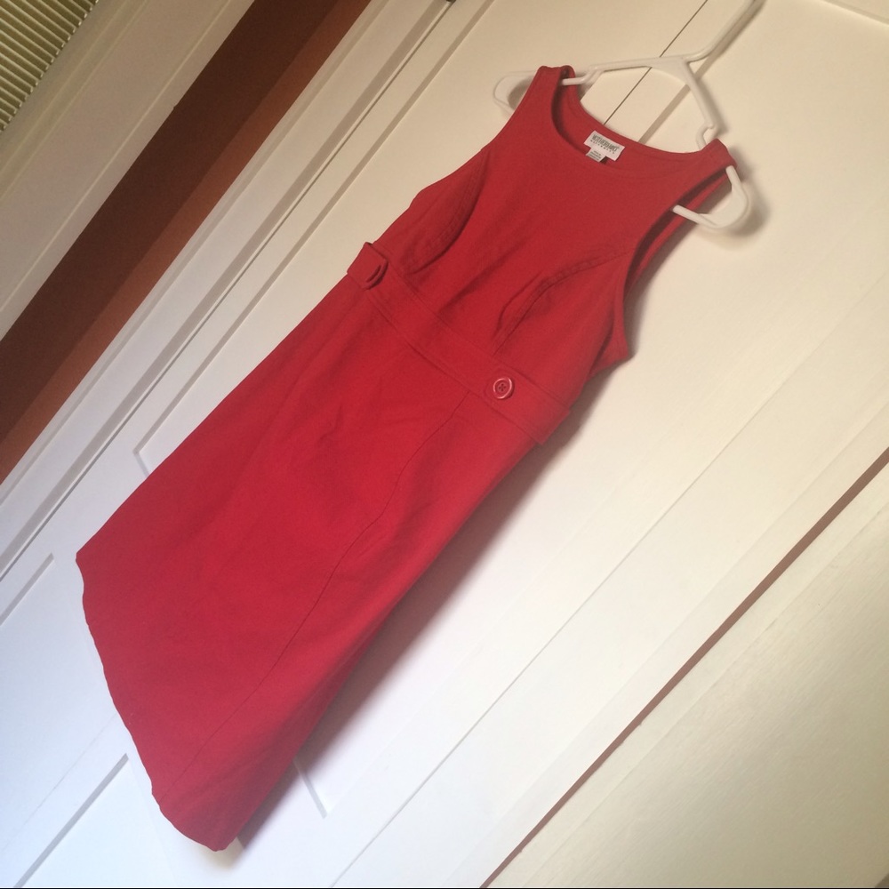 Motherhood Maternity M red midi dress