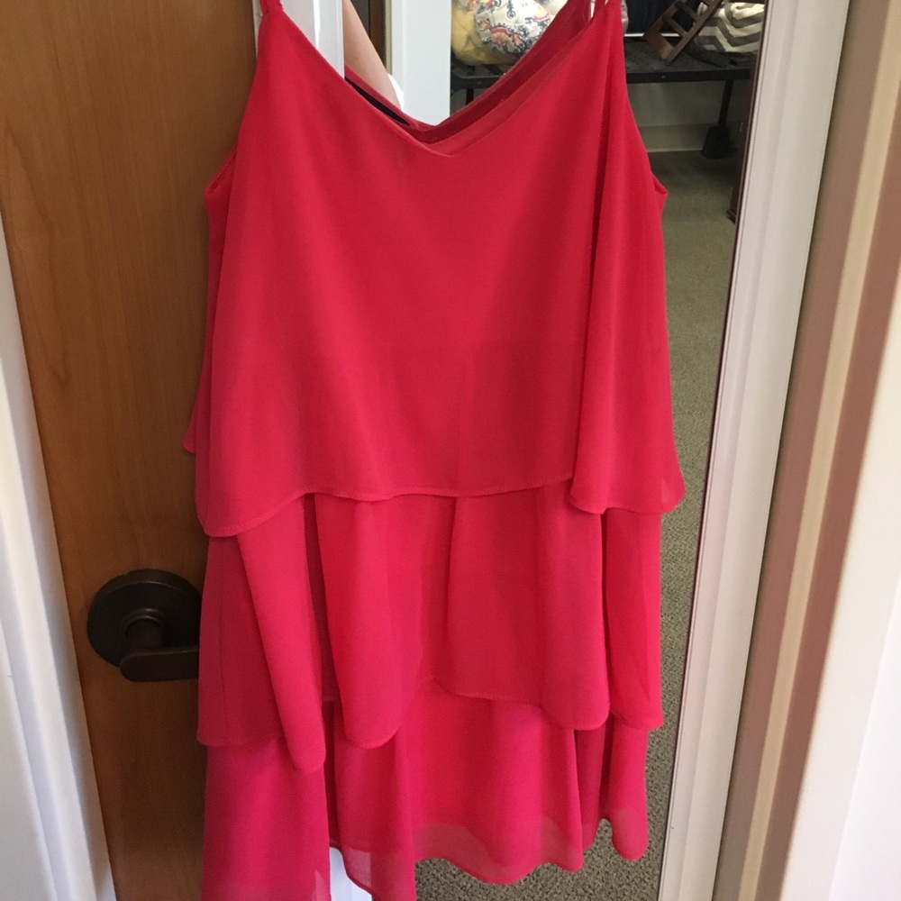 Ruffled pink dress from Blue Rain