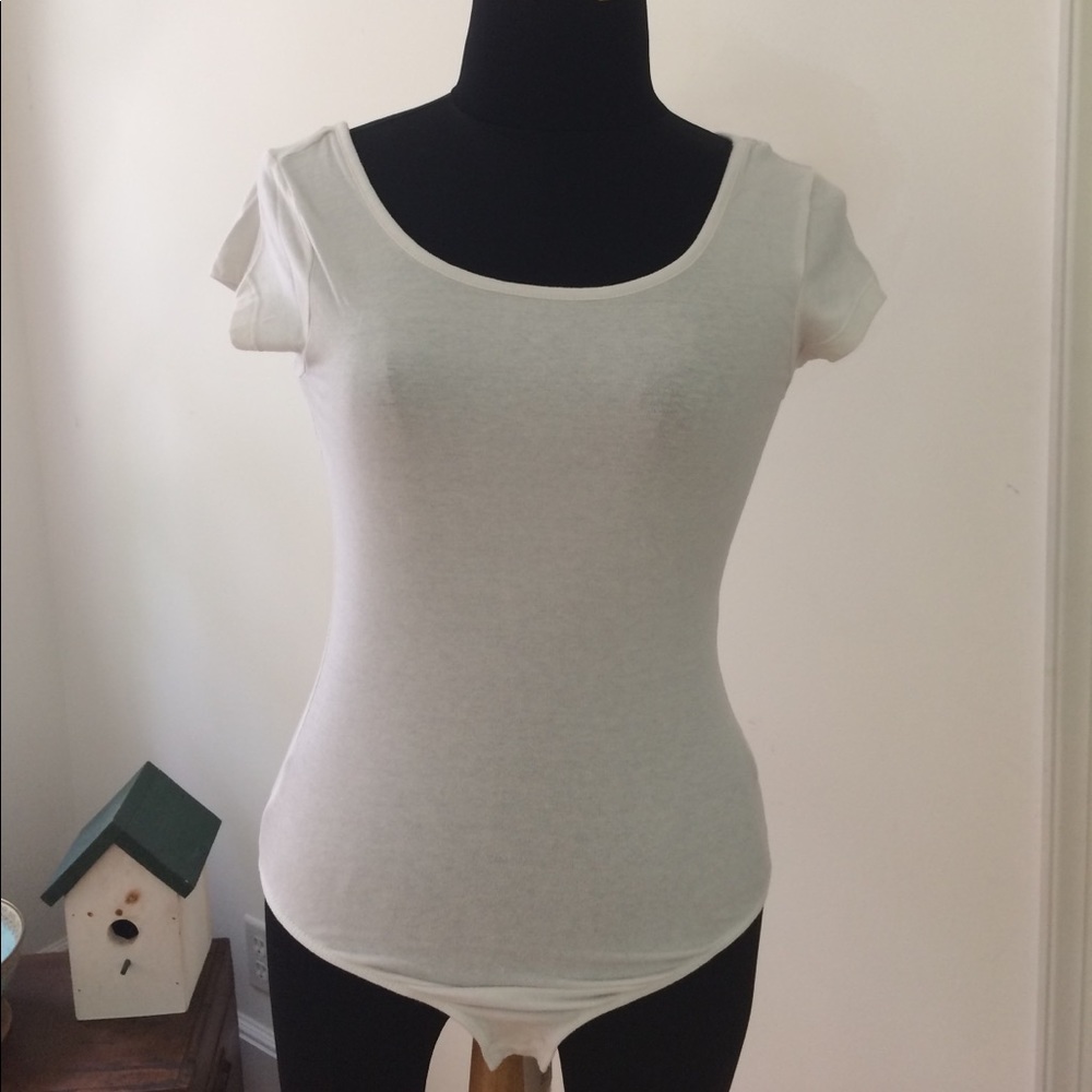 4/$15 SUPER SALE Short-Sleeved White Bodysuit