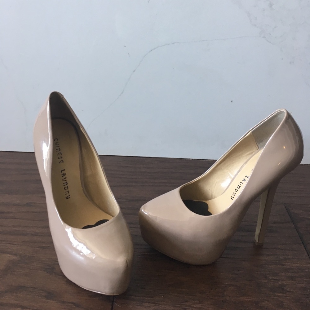 Chinese Laundry patent leather stilettos