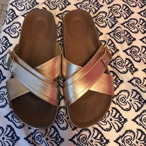 Gold sandals