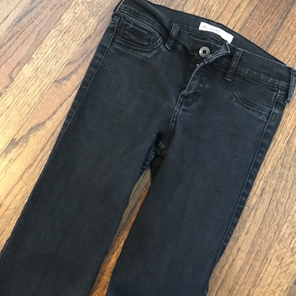 Black Abercrombie Kids Skinny Jeans