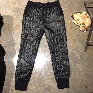 Helmut Lang quilter Faux larger joggers