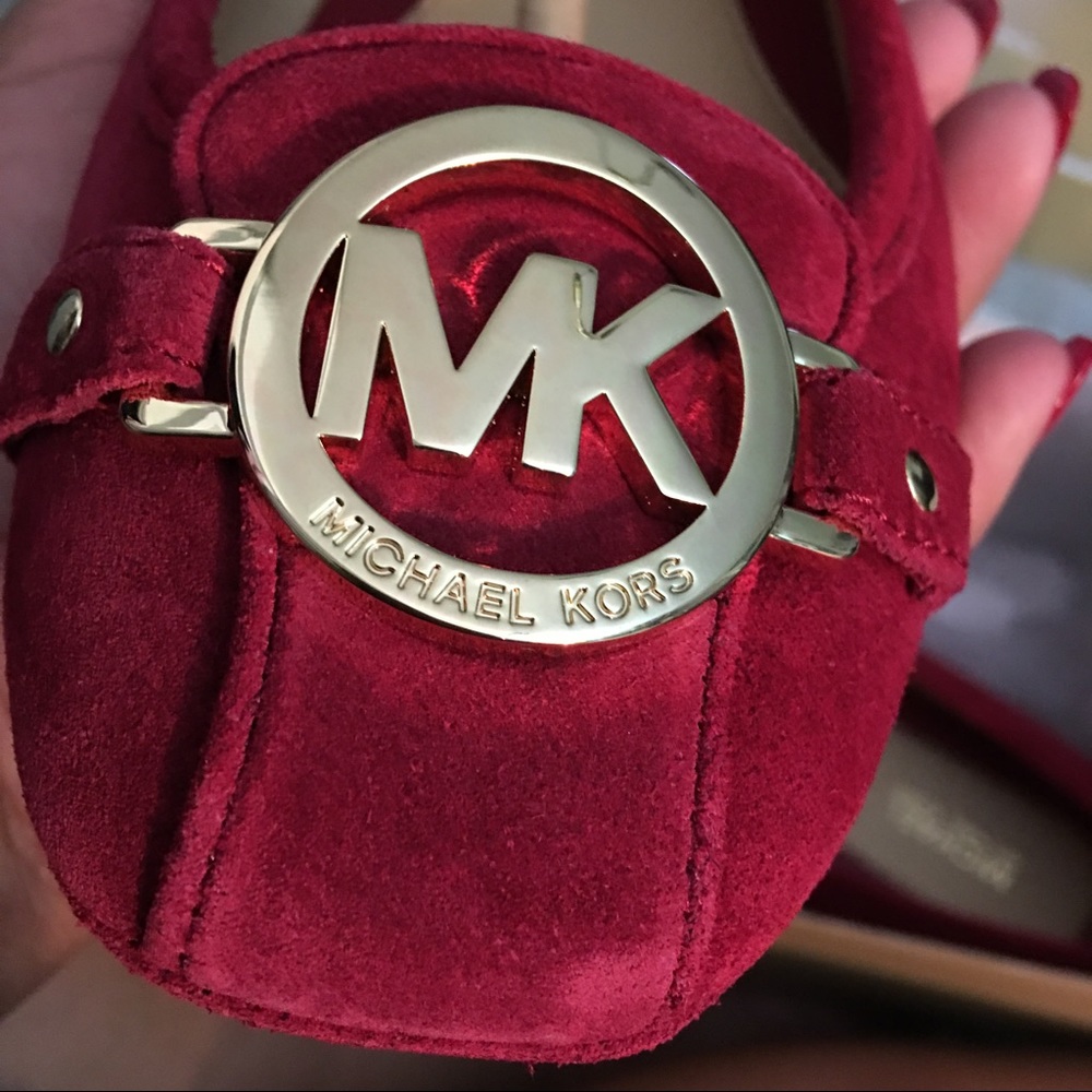 New Michael Kors Red Flat