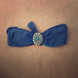 Strapless bathing suit top