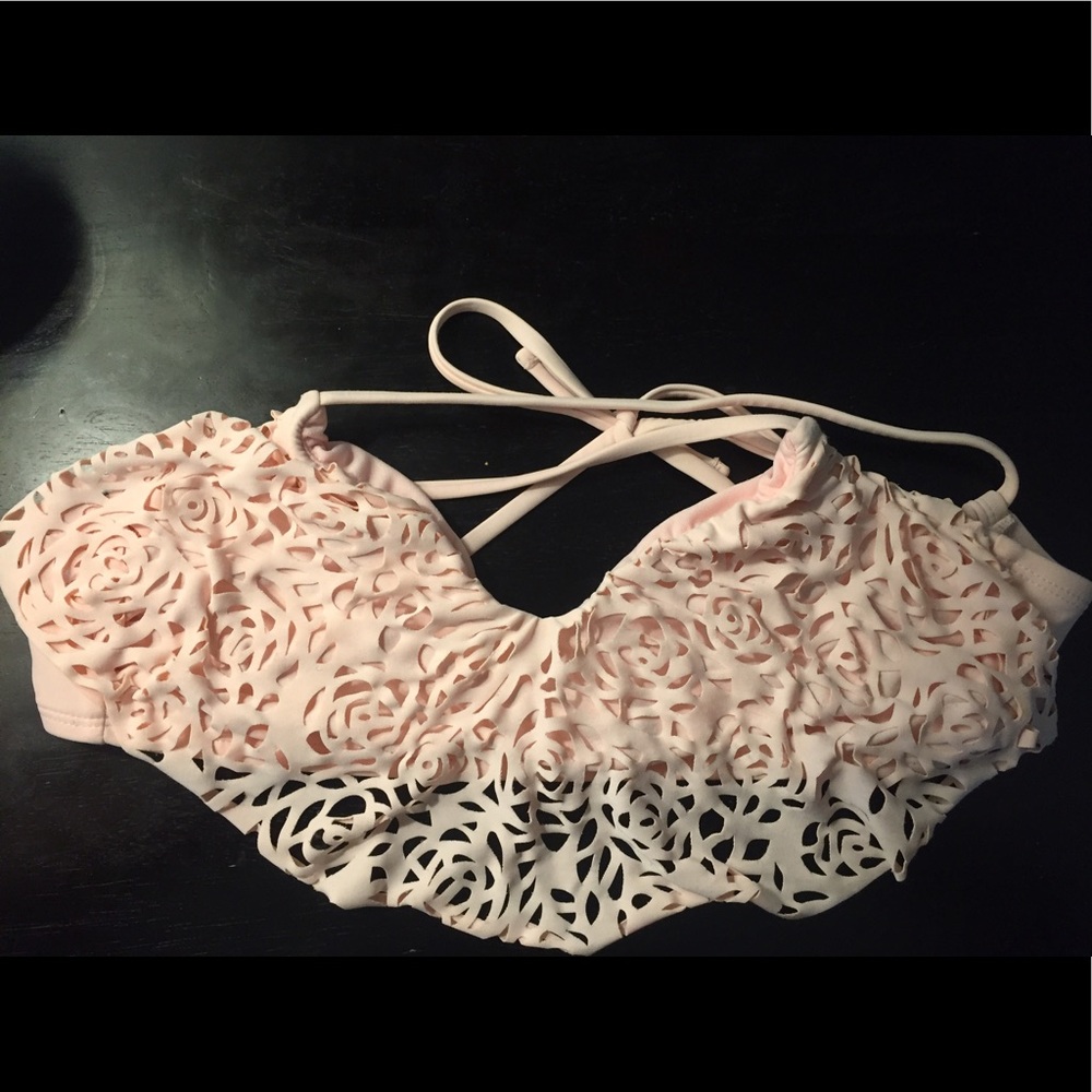 Women's rose pattern bikini top👙