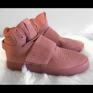 Adidas Pink Tubular Invader Strap Women's 5.5
