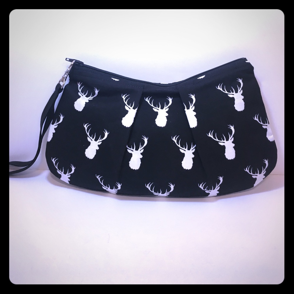Deer Print Wristlet Purse