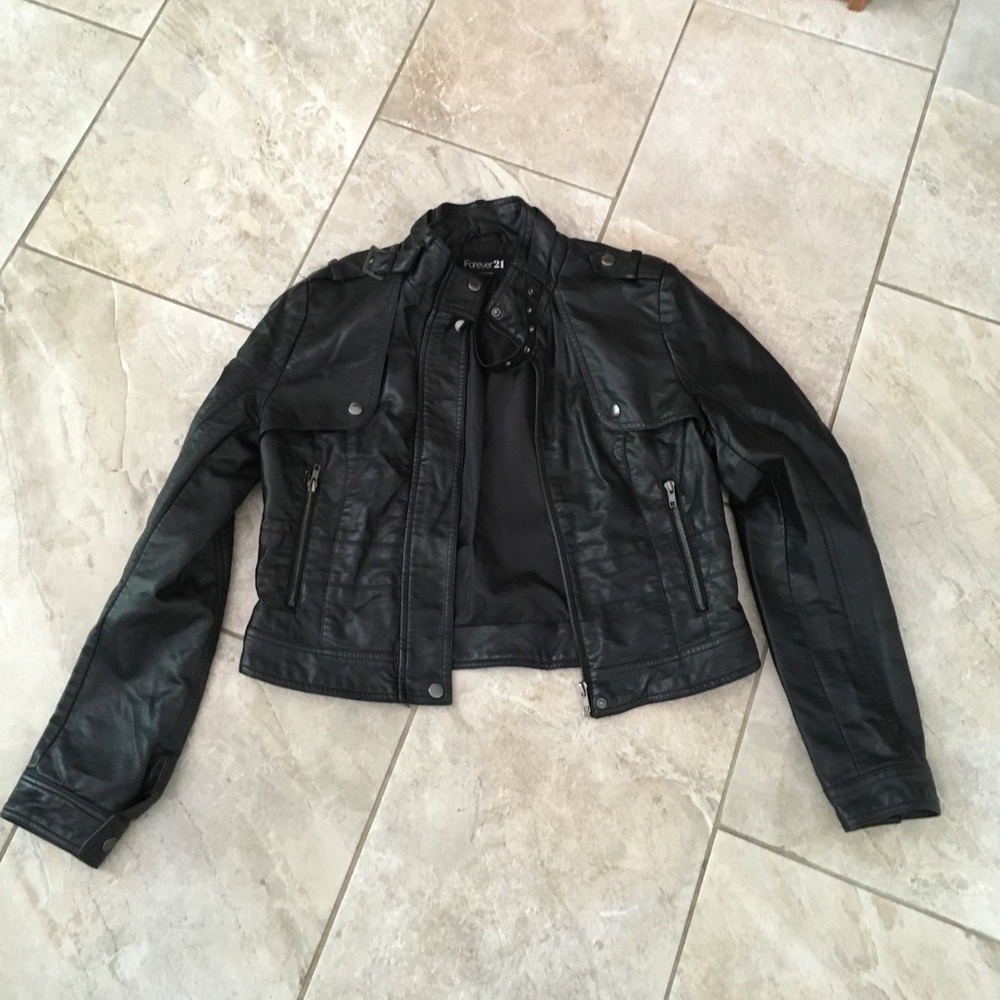 Cute pleather jacket