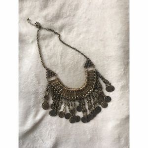 gold statement necklace