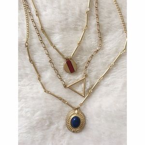 gold statement necklace