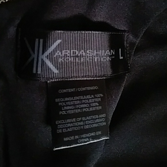 Sequin gold Kim Kardashian L dress - Picture 3 of 4