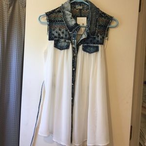 The Buckle Denim Vest