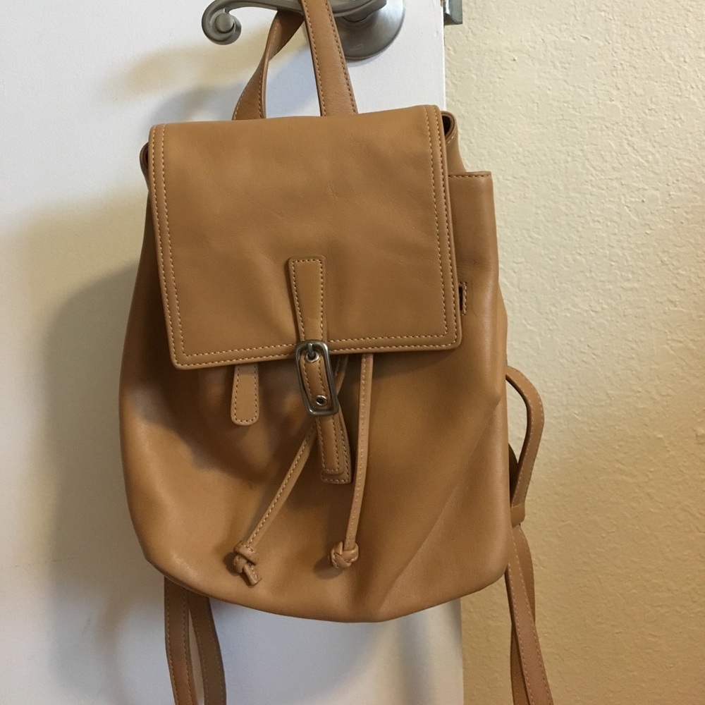 Authentic Leather Coach Backpack.